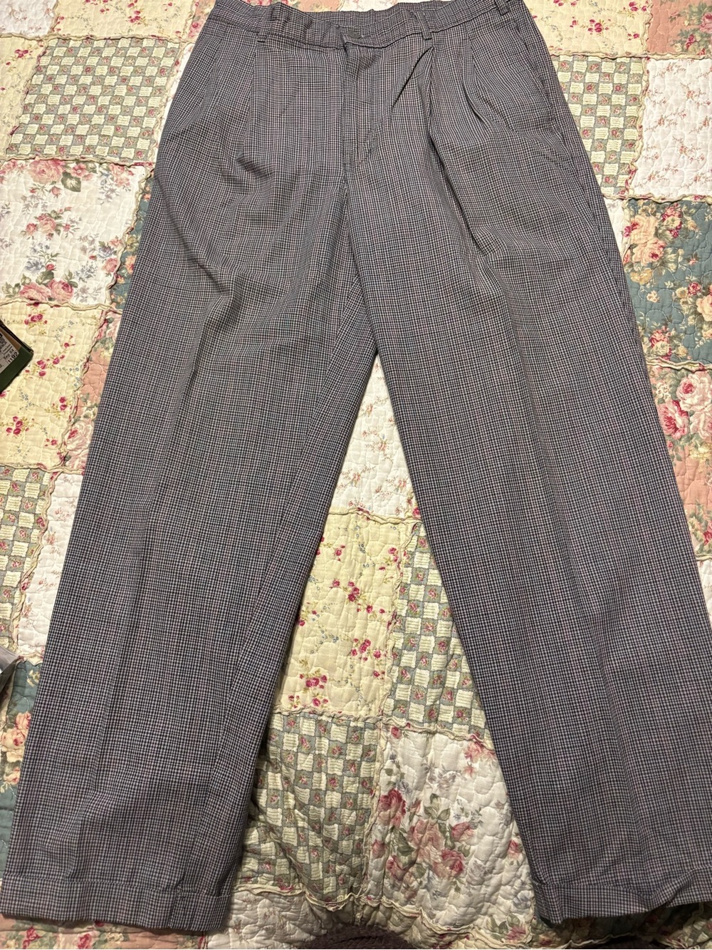 Dockers Men's Gray Checked Dress Pants 32x30